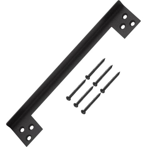 (7in)Protection de loquet de porte en acier inoxydable en forme de L, protection de loquet de porte invisible, loquet de porte extérieur/protecteur de sécurité de loquet de porte