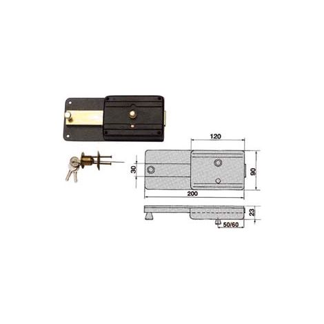 FERROGLIETTO CON CATENACCIO 6 MANDATE CON CILINDRO STACCATO 220CS  mm.50 (220/CS)    ICSA
