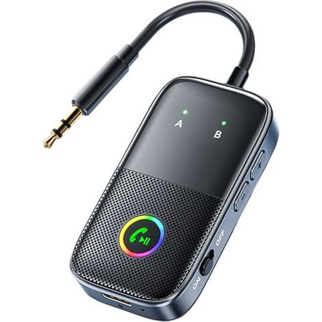Récepteur émetteur 5.4, Récepteur Audio AUX 3,5 mm, Adaptateur Audio Sans Fil RVB pour Haut-Parleurs, PC, TV, Voiture
