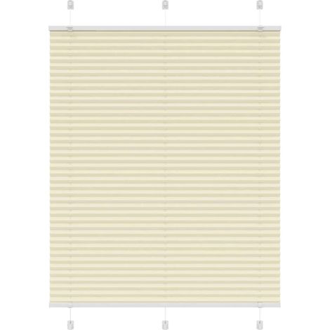 Plissee Creme 105x100 cm Stoffbreite 104,4 cm Polyester