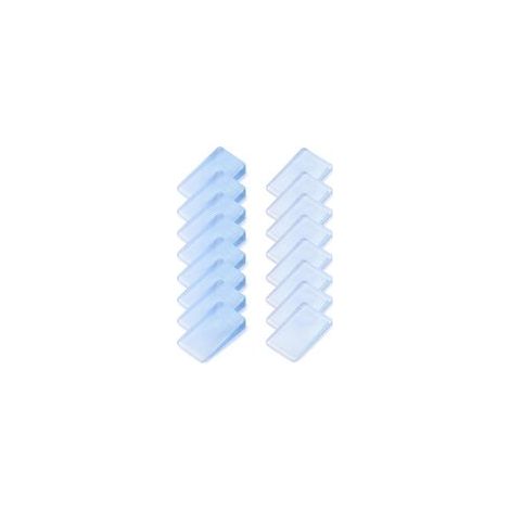 16 x Cales de Meubles Transparent, Cales en Plastique pour Meubles, WC, 2 Tailles (5 mm et 10 mm Hauteur)