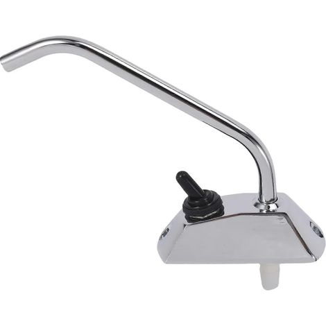 Robinet d'évier électrique 12 V CC avec bec pivotant en acier inoxydable, rotation à 360°, en alliage métallique, pour camping-car, bateau, caravane, remorque. (1/5)
