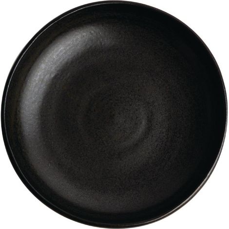 Assiettes creuses calottes noir mat Canvas 23 cm - Ref FA320 - Olympia (1/5)