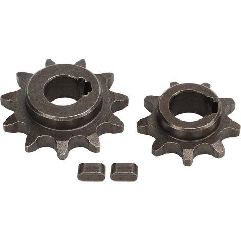 Kit pignons moteur avant arrière acier carbone 9 dents 11 dents pour chaîne vélo classique moteur ordinaire chaîne 06B (1/5)
