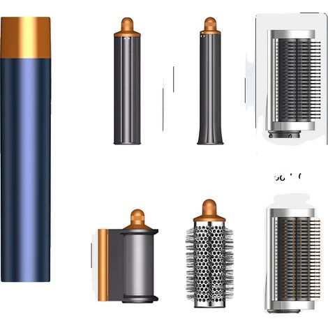 Apparecchio per la stiratura dei capelli, funzionalità 6 in 1, tecnologia agli ioni negativi, HS Blue 6 IN 1, UE (1/2)