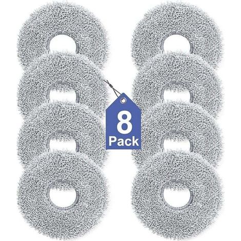 Lot de 8 lingettes de nettoyage pour Dreame L10s/L10/L20/X40/L40/X50/L50 Pro Ultra, Xiaomi X20 Pro/Max, Ecovacs Deebot T30 Pro OMNI, T30S Pro A (1/4)