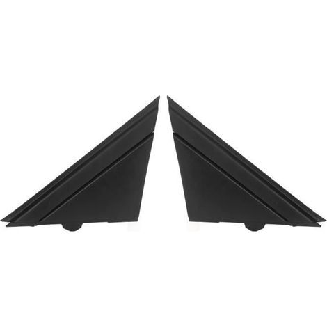 Couvercles de drapeau de rétroviseur de porte pour FIAT 500 2012-2017 1SH17KX7AA / 1SH16KX7AA - Noir