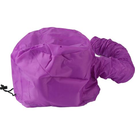 Bonnet sèche-cheveux pour séchage rapide, accessoire capuchon diffuseur pour sèche-cheveux à main, coiffe pratique (1/5)