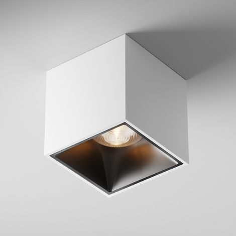 Maytoni Alfa LED Downlight Carré Dimmable Monté en Surface Blanc 3000K (1/4)