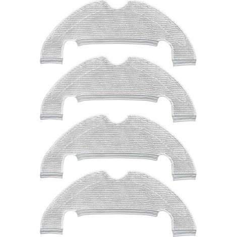 Chiffon de Nettoyage - Microfibre pour Aspirateur Robot - Compatible Dreame D10 Plus Z10 Pro L10 Plus - 4 Pièces