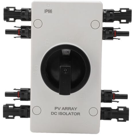 QORVA- Interrupteur de déconnexion solaire 32A – Étanche IP66 – Tension 1000V – Pour systèmes solaires camping-cars et bateaux (1/5)