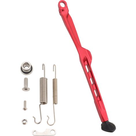 Seitenständer 23-24 mm, kompatibel mit KTM und Husqvarna Motocross-Motorrädern, verbreiterter Seitenständer aus Aluminiumlegierung, bordeauxrot. (1/4)