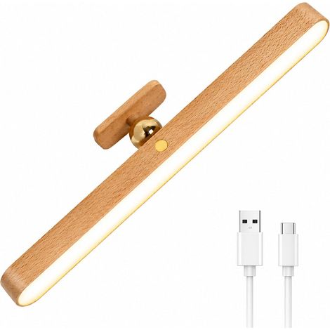 Applique murale magnétique LED rotative à 360°, rechargeable par USB, à intensité variable, idéale pour la lecture et le maquillage (1 unité) (1/5)