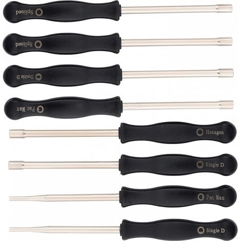 2 Sätze mit je achtteiligen Sets Vergaser-Einstellschlüssel-Set, Freischneider und Kettensäge