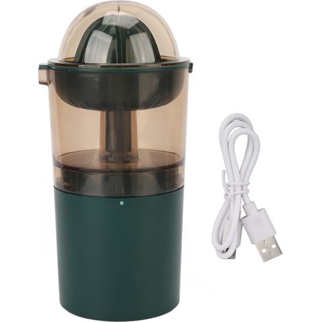 Presse-agrumes Mini Vert pour Citrons et Limes, Machine à Jus Domestique avec Rendement +30%, Alimentation DC3.7V (1/5)