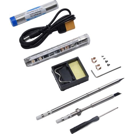 Elektrisches tragbares Lötkolben-Set Mini mit intelligenter Digitalanzeige SI012 und T12‑B2+TS‑K-Spitze (1/5)