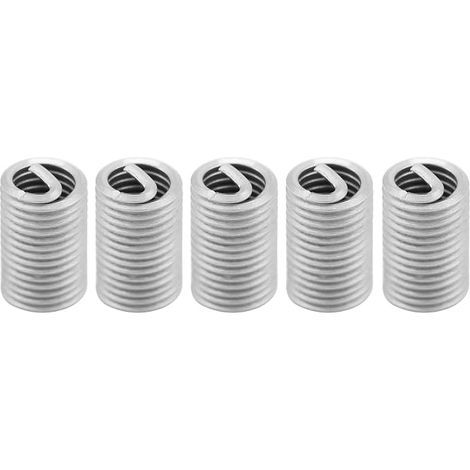 50 piezas de insertos M6, kit de reparación de roscas, acero inoxidable SS304, alambre enrollado, insertos de rosca helicoidal M6 (1/5)