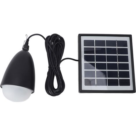 Ampoule solaire d'extérieur, lampe LED Portable, Rechargeable, pour tente extérieure, Camping, randonnée, poulailler (1/5)