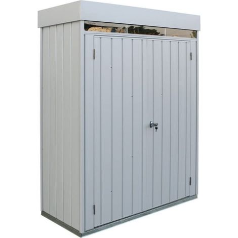Schrank Palladium High Store 161x 74,6 x 209cm zwei Türen für den Außenbereich,Farbe Grau,von Ezooza (1/5)