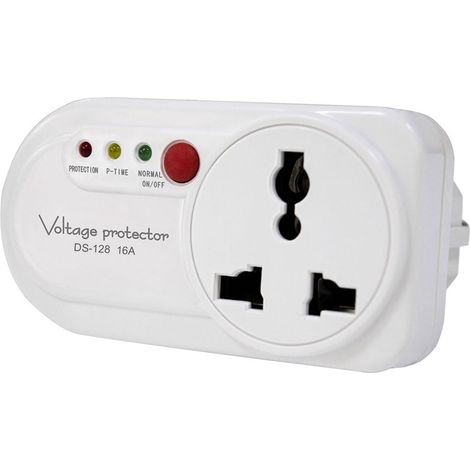 Protecteur de tension de prise, adapté aux appareils électroménagers avec parasurtenseur de prise, protection haute et basse tension, mise sous tension retardée 2500 W 16 A économiseur d'appareil mura (1/5)