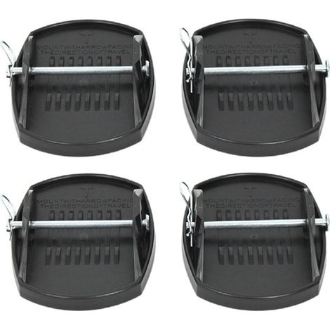 Patins de levage universels pour caravane et camping-car par 4, supports stables avec pieds réglables, mise à niveau parfaite (1/5)