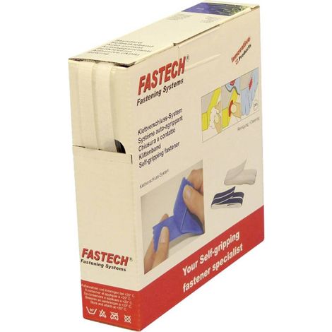 FASTECH® B10-SKL000010 Bande auto-agrippante hotmelt à coller partie velours et partie agrippante (L x l) 10 m x 10 mm
