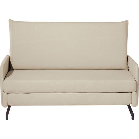 Schlafsofa 2-Sitzer BELFAST Stoff Beige