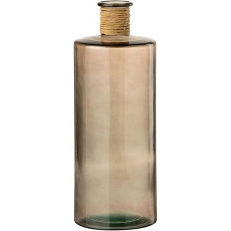 Vase Design en Verre "Safari" 40cm Marron