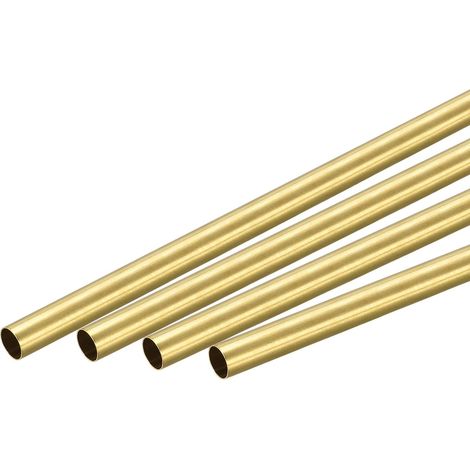 Brass Round Tube 5.5mm OD 0.25mm Wall Thickness 300mm Length Pipe Tube 4Pcs (1/5)