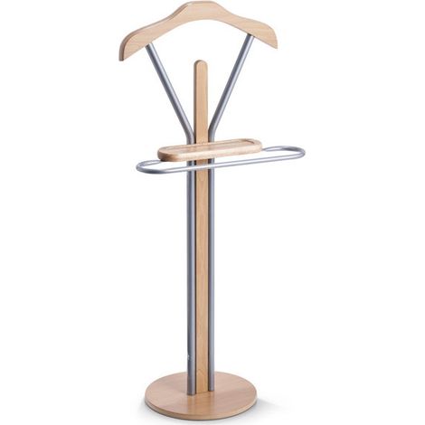 Diener Kleiderständer mit Schubladen Herrendiener Garderobe Holz und Metal