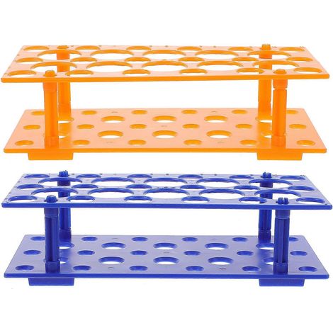 Lot de 2 supports pour tubes à essai, porte-tubes à centrifuger, support amovible, fournitures de laboratoire (couleur aléatoire)-21.00X10.00X3.00CM (1/3)