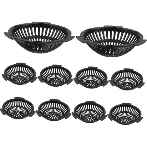 CCYKXA  10 pieces 5.5cm Mesh Mat for Flower Pots, Durable Plastic Drainage Accessories, Leak-Proof Mat for Pot Bottom, Drainage Protection for Plants and Bonsai (1/5)
