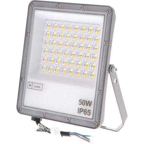 Faro proiettore Led Slim 50W Grigio da esterno IP65 CCT temperatura colore regolabile M LEDME (1/5)