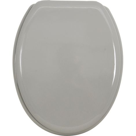 Sedile WC in MDF con finitura grigia inox - M S V