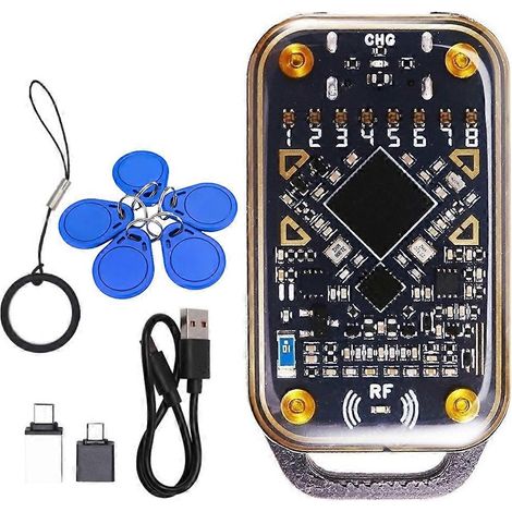 Chameleon Ultra Smartcard-Emulator + 5 CUID-Schlüsselanhänger, 125 kHz 13,56 MHz RFID-Chip-Lesegerät, Kartendekodierung, NFC-Duplikator (1/5)