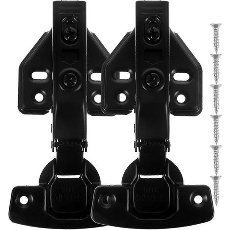 2pcs Kitchen Cabinets Hinges Full Overlay Frameless Concealed (1/5)