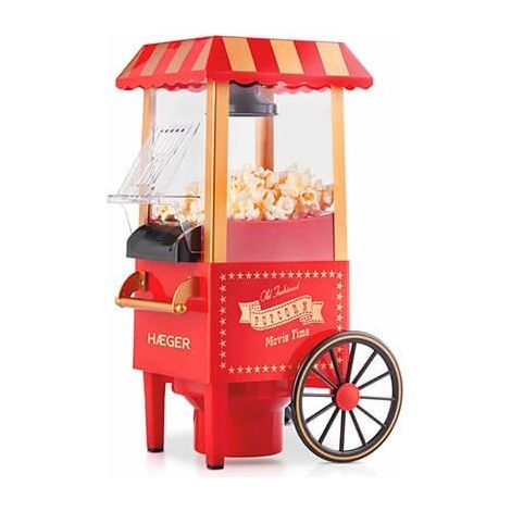 Haeger Retro Popcornmaschine Rot 1200 W
