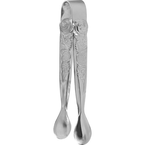 Pince à sucre en acier inoxydable avec décoration rose pour service de table et buffet outil pour pâtisserie (1/5)