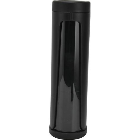Porte-filtre à café avec hublot, noir, anti-poussière, couvercle rabattable, rangement pour dosettes K-CUP (1/5)