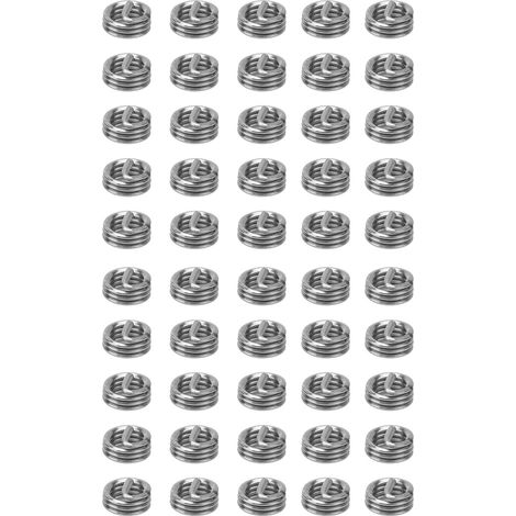 50 pcs inserts filetés acier inoxydable 304 réparation alésage pas US 2-56 (1/5)