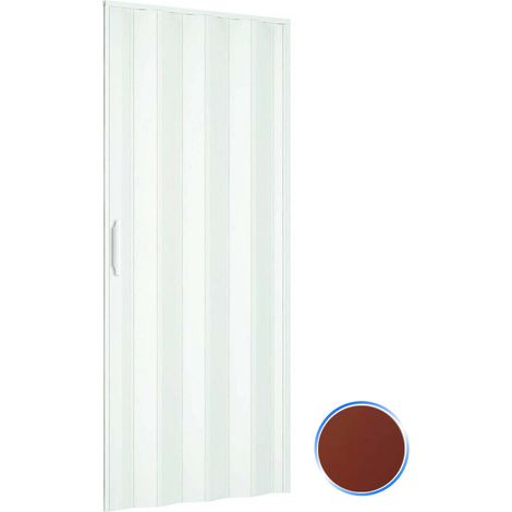 Falttür in PVC mod. Simona Mahagoni 82x210 cm