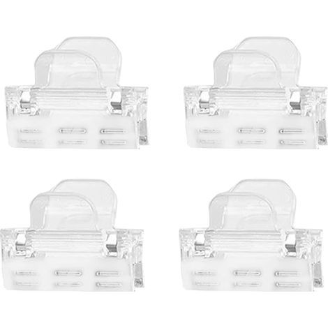 Clips de sac pour le stockage des aliments - 4 clips de stockage de collations Clips de rangement portables pour réfrigérateur, pour thé, chips, assaisonnements, collations, sandwichs (1/5)
