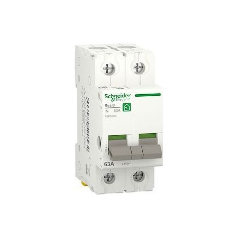 Schneider R9PS263 Resi9 – 2-poliger Trennschalter, 63 A