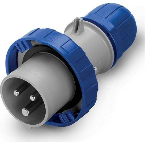 Fiche mobile 2p+e ip66/ip67 32a couleur bleue 218.3233