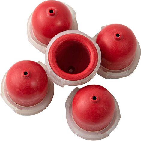 Ampoules d'aspiration de carburateur de chasse-neige Baltimore (5 pièces chacune, rouges, perforées, 694395/496115)