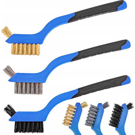 SET DI SPAZZOLE TECNICHE IN FILO METALLICO, 3 PEZZI