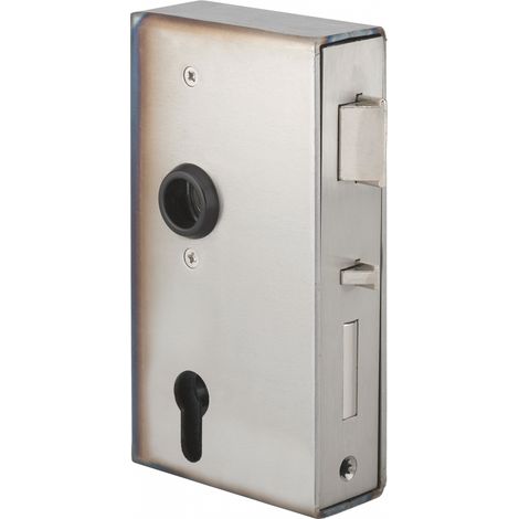 Serratura verticale da saldare a doppia entrata con seguitore per cancello, sinistra, asse 60mm, 94x173mm, tubo 40mm - THIRARD