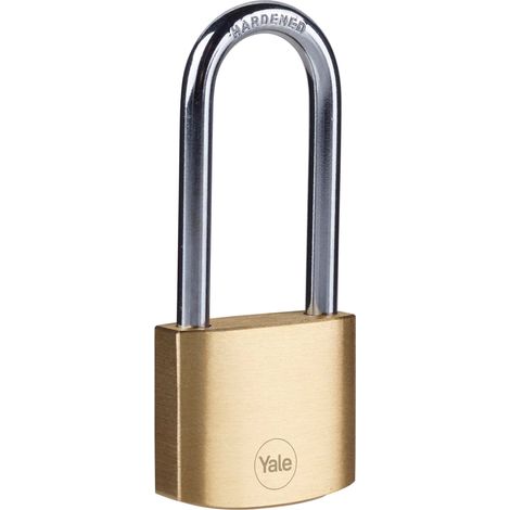 Cadenas laiton 30 mm, anse acier cémenté longue L, 3 clés - Pour Casier Scolaire Ecole, Vestiaire de Sport, Boîte à Outils, Armoire (1/5)