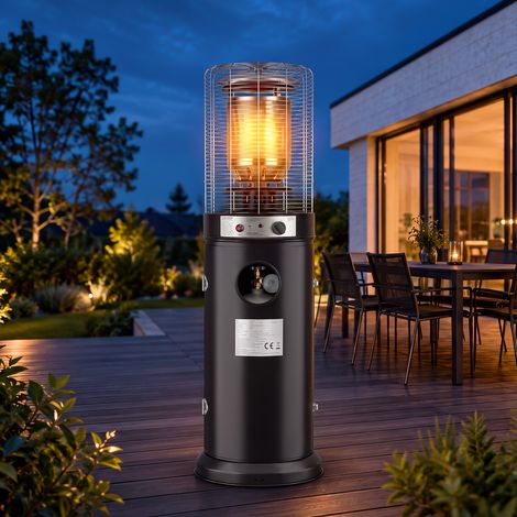 GBLY Gas‑Terrassenheizer mit Piezo‑Zündung Kippschutz mobil mit Rollen Außenheizer für Garten Heizfläche 20‑60 m² (1/5)