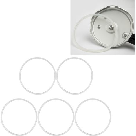 Lot de 5 joints d'étanchéité en silicone de rechange pour autocuiseur domestique (26 cm). (1/5)